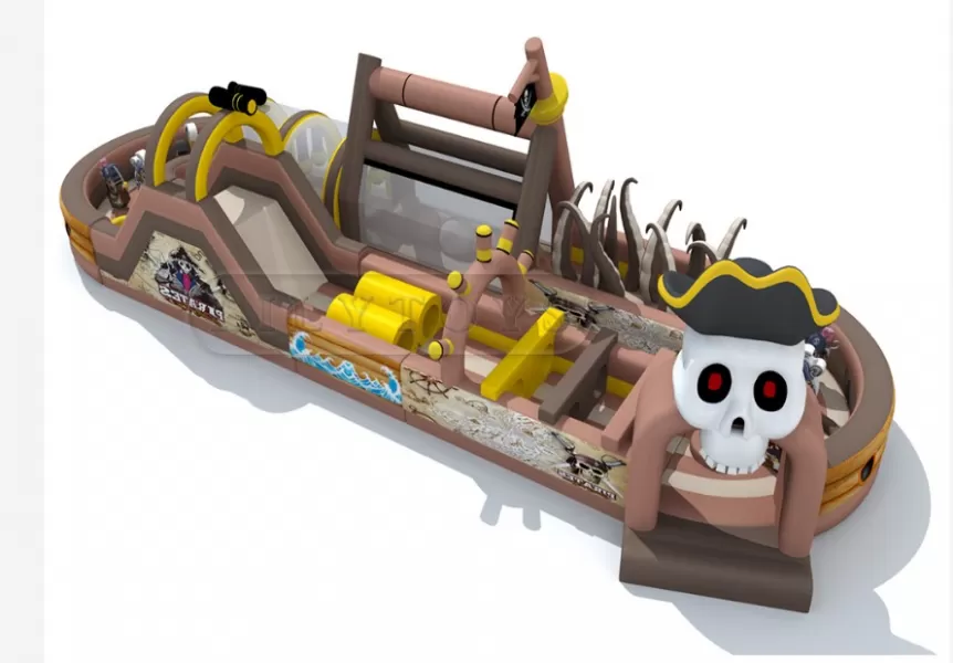 Pirate inflatable obstacle course
