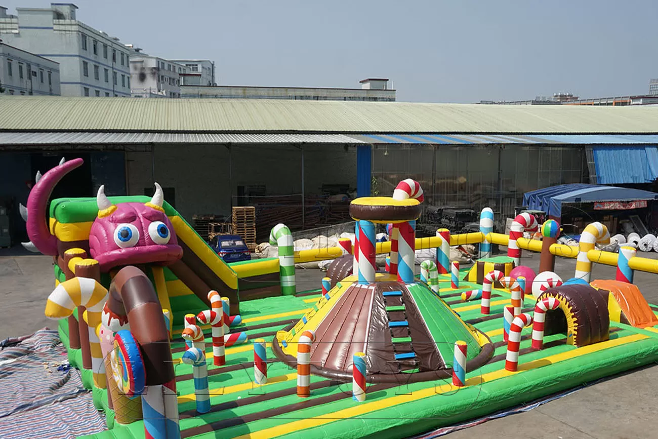 giant beast inflatable big bounce for carnival -part 1