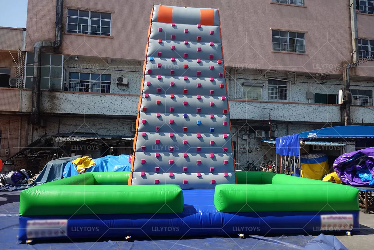 inflatable climbing walls games