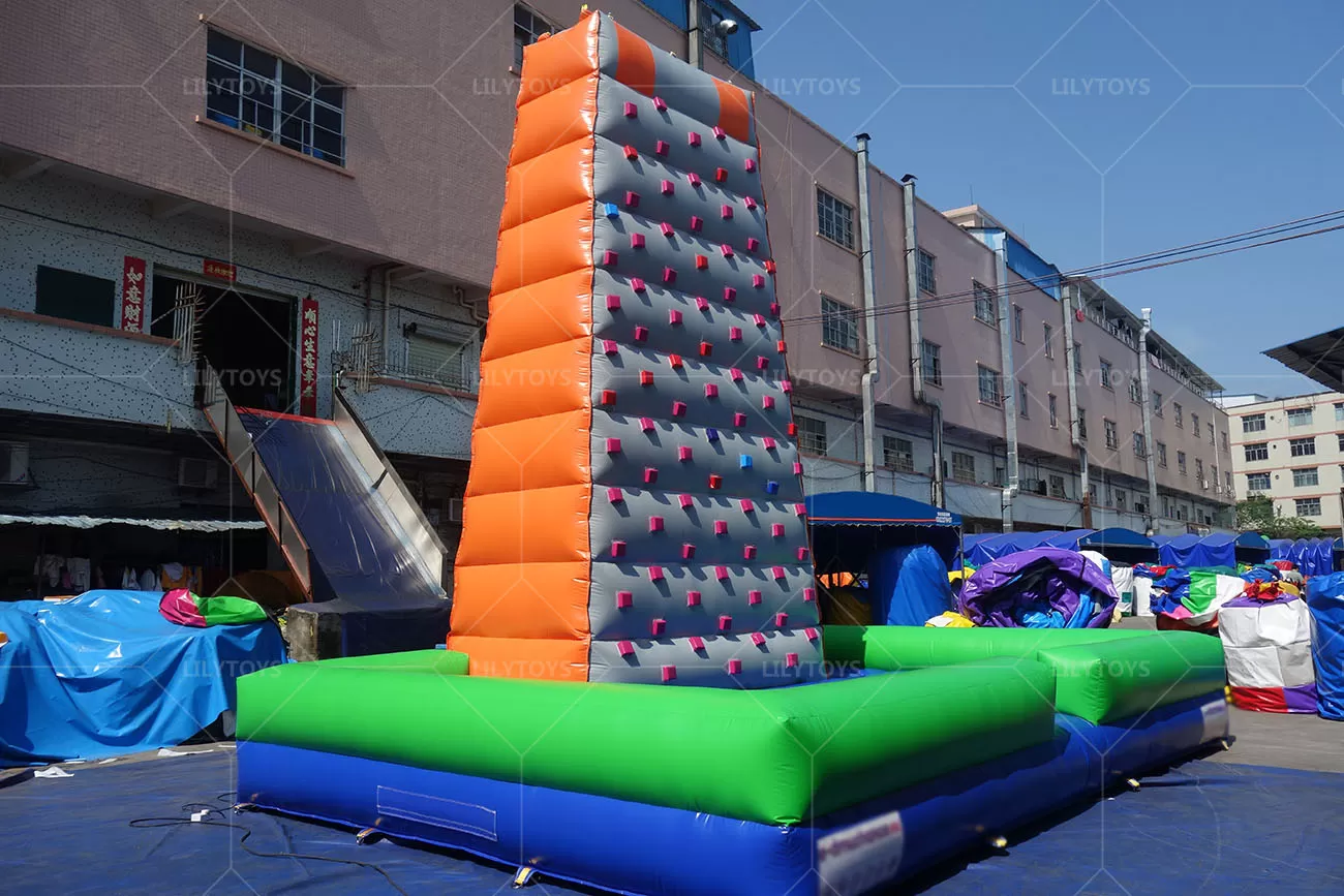 inflatable climbing walls games