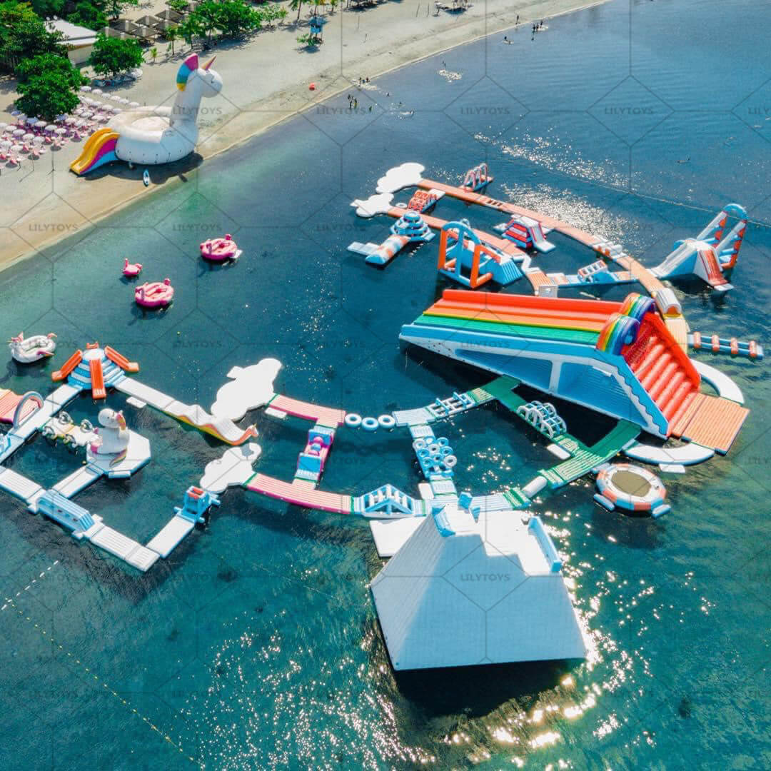 inflatable water obstacle