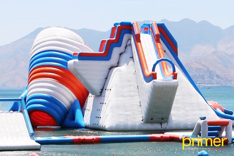 lake inflatable water park