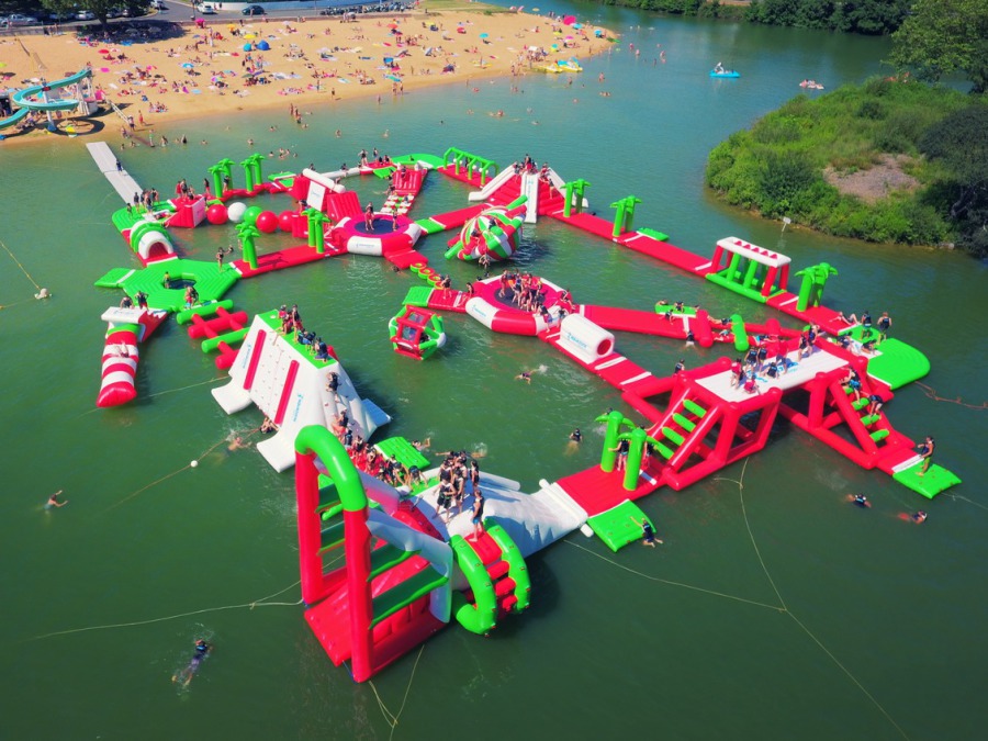 inflatable water park , inflatable water obstacle , aqua park for lake