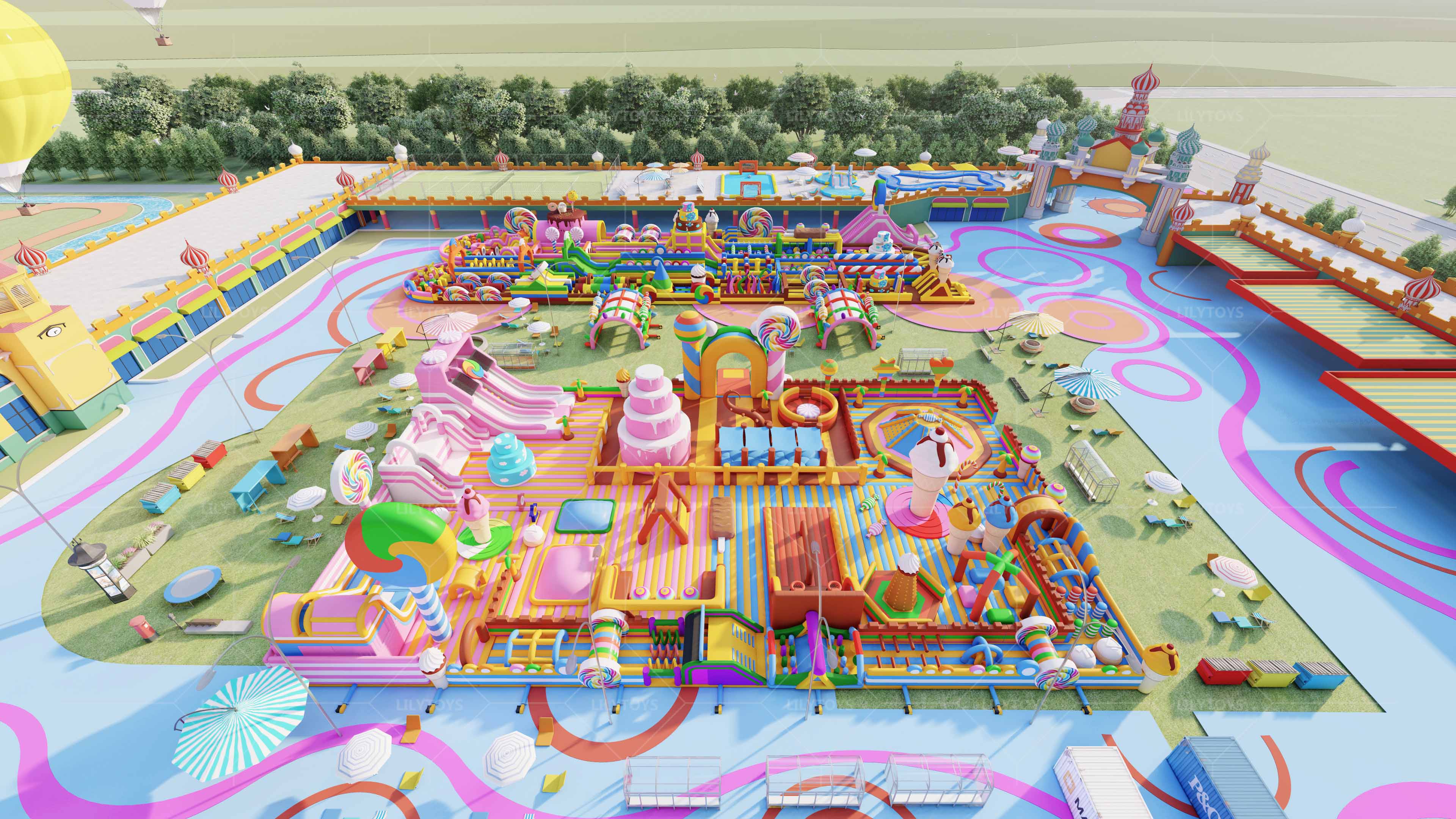 2026 New Candy-Themed Inflatable Castle