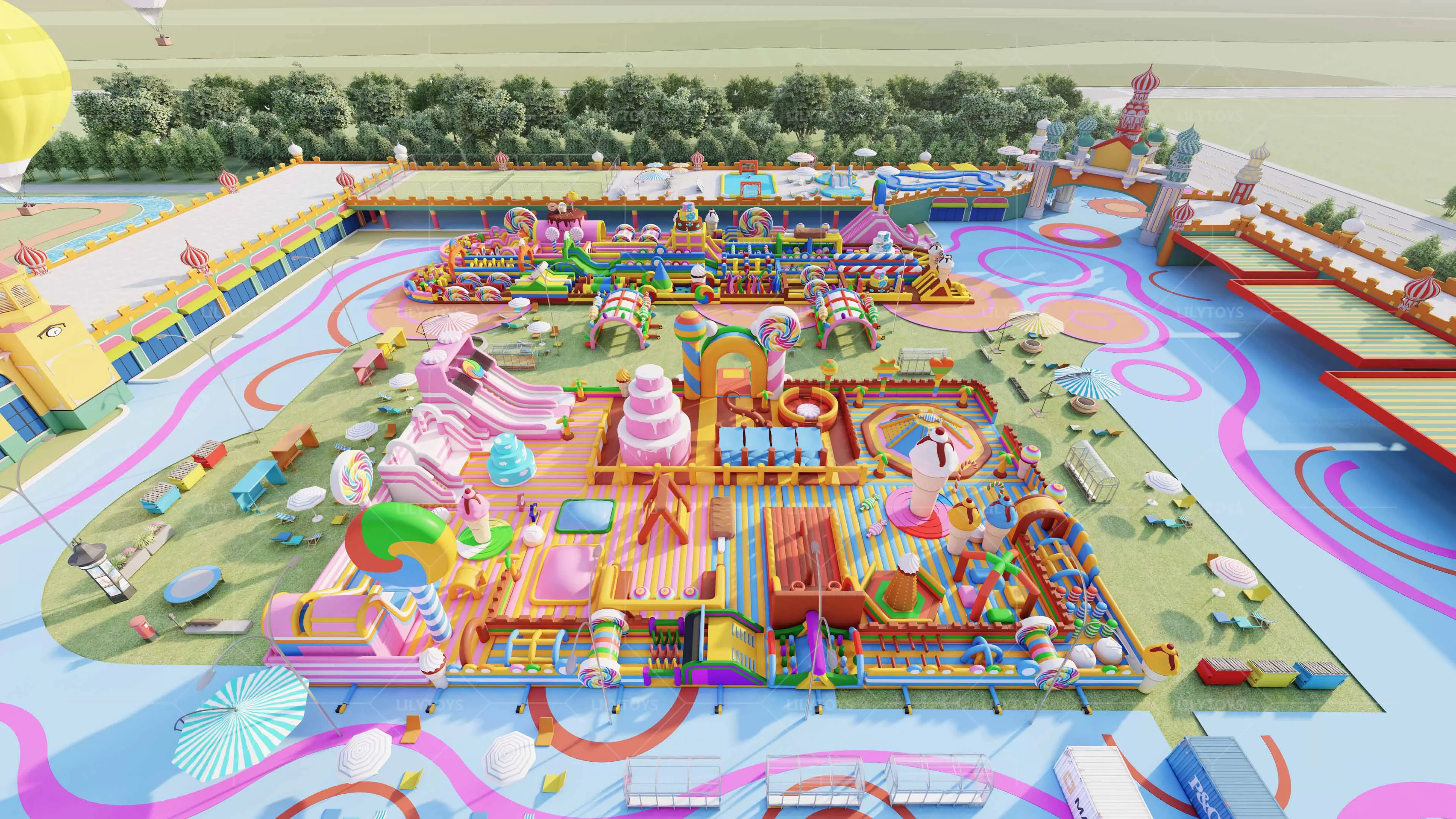 2026 New Candy-Themed Inflatable Castle