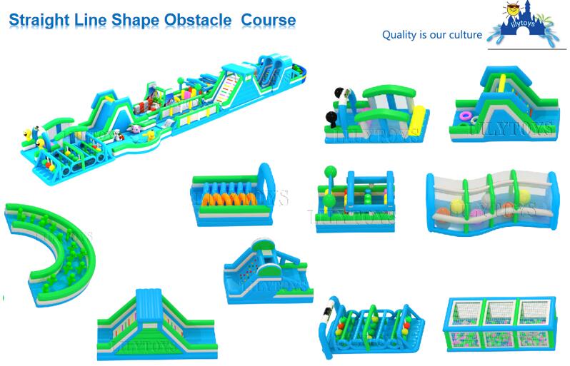 New giant obstacle course inflatable for rentals