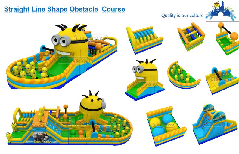 New giant obstacle course inflatable for rentals