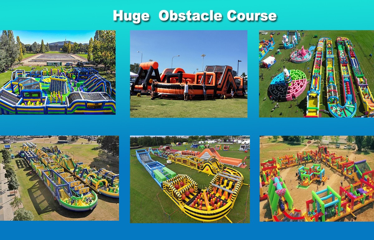 New giant obstacle course inflatable for rentals