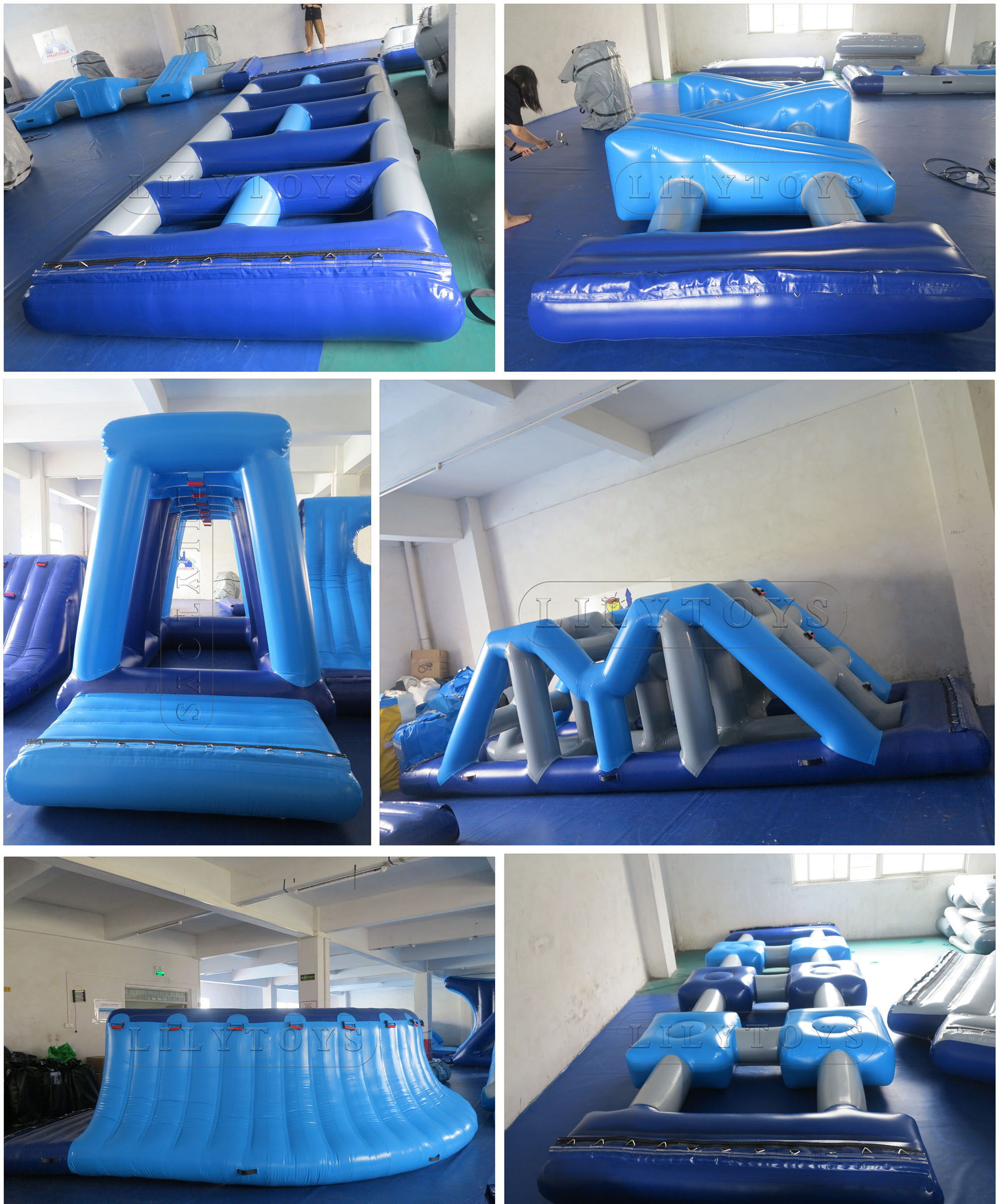 inflatable water park elements monkey bar 6m