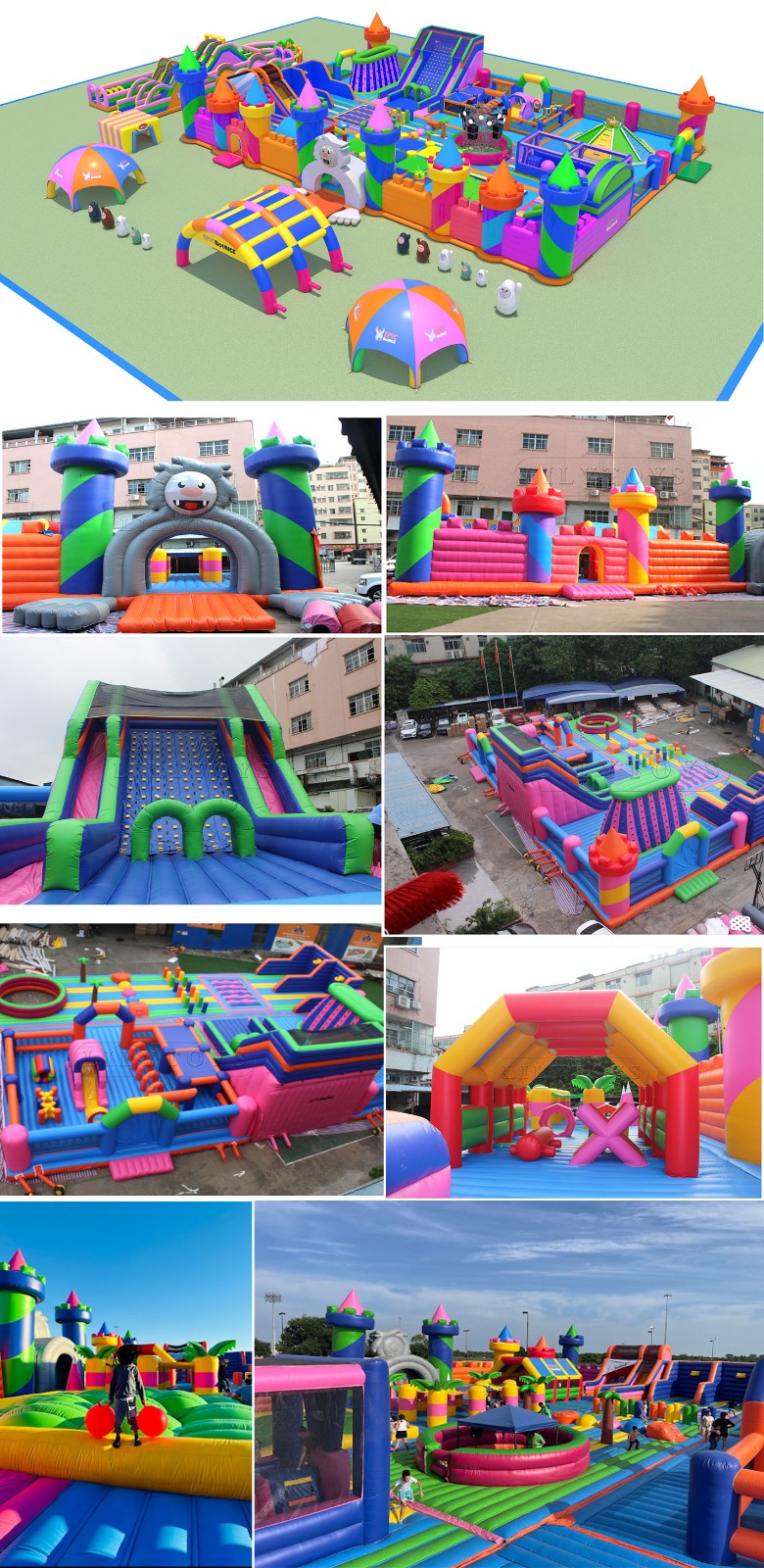 giant monster inflatable park for the united states