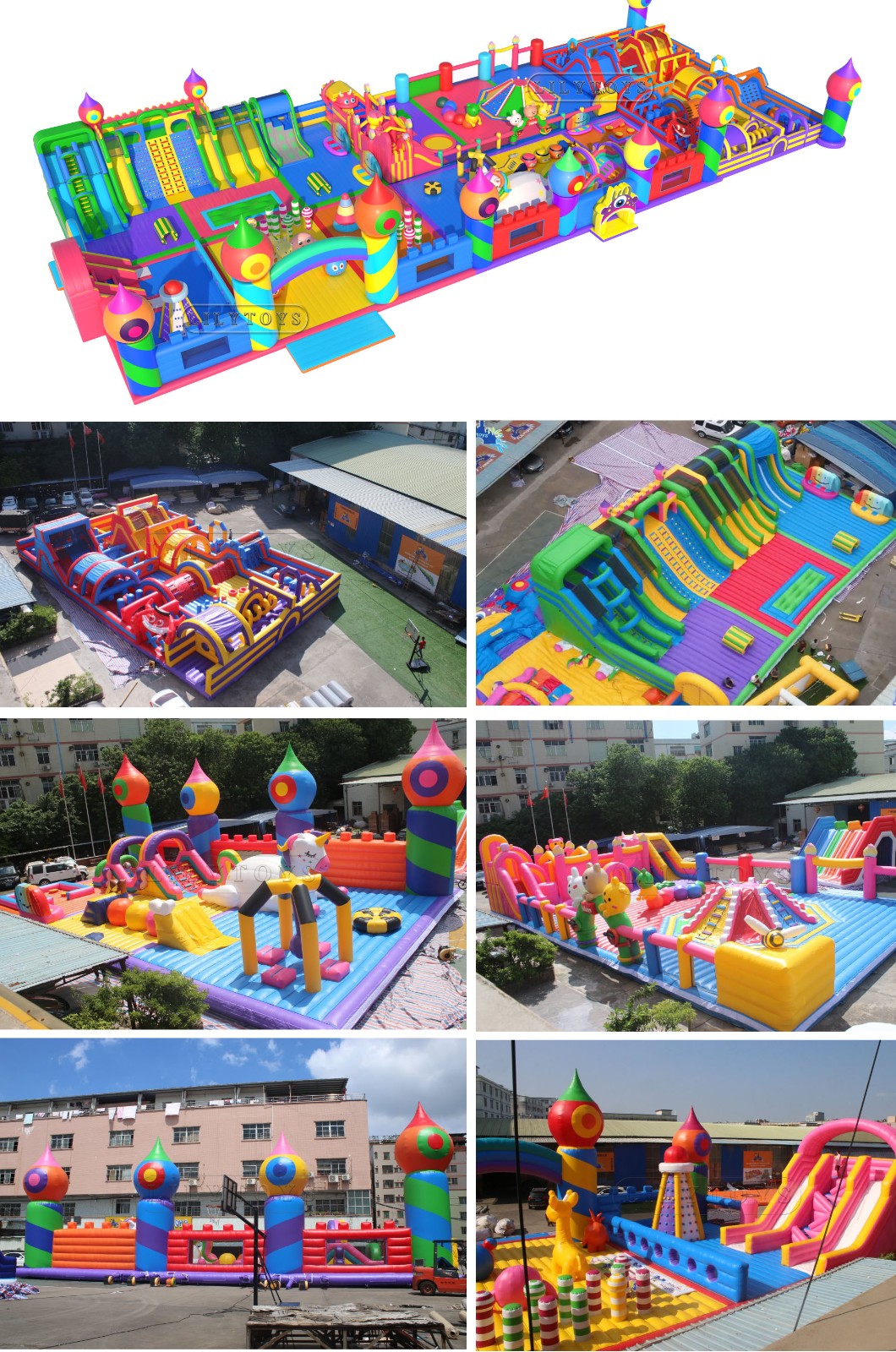 giant monster inflatable park for the united states