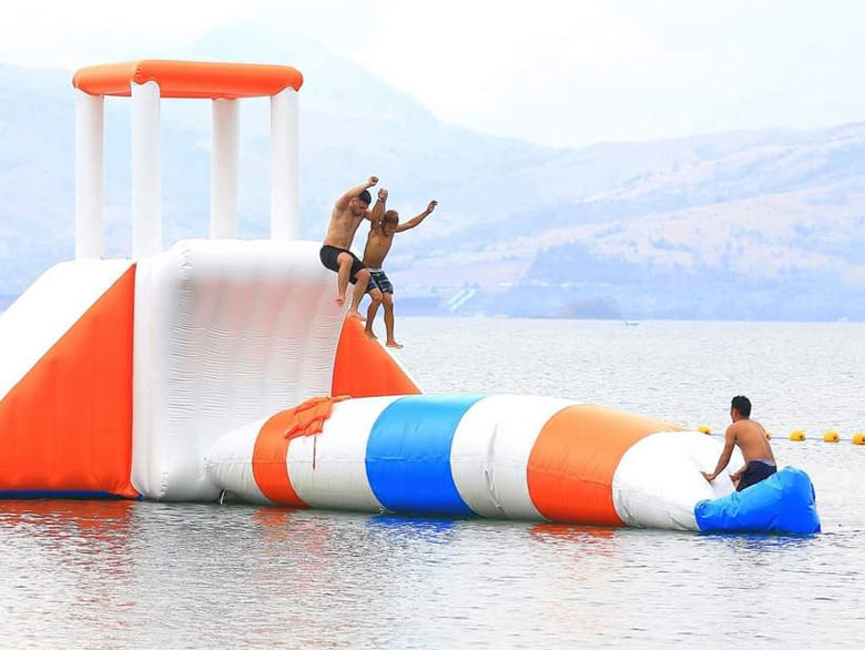 Floating water park