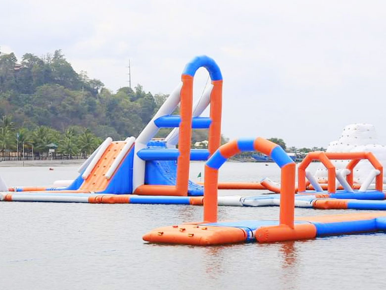 Floating water park