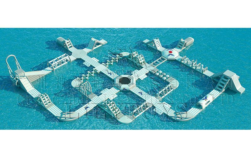 Lilytoys 0.9 PVC commercial giant  water amusement park playground games adults inflatable floating water park for sale