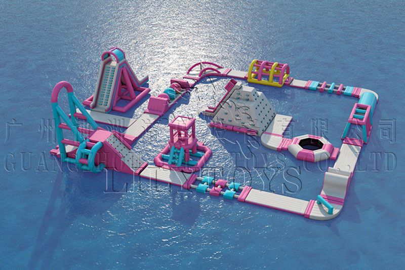 Inflatable water sport and entertainment aqua park  floating water park games with tuv certificate