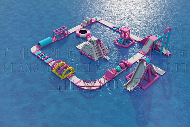 Inflatable water sport and entertainment aqua park  floating water park games with CE certificate