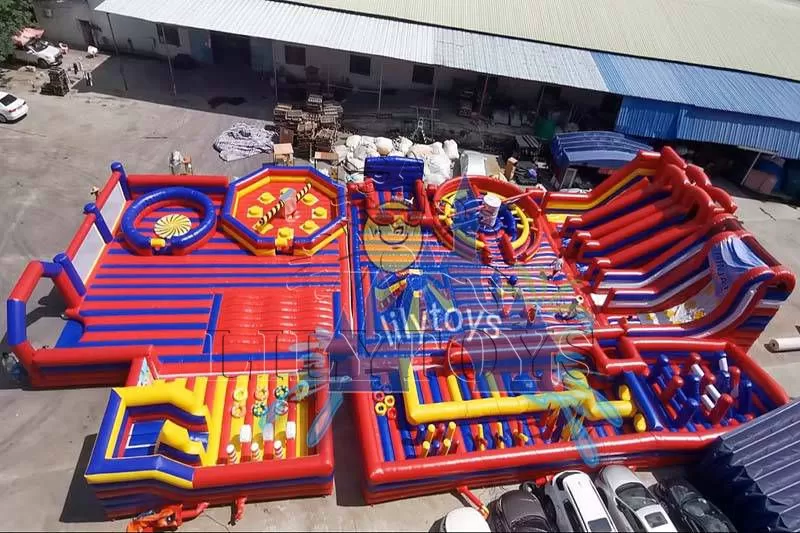 Lilytoys inflatable indoor playground theme park big jumping bouncer with sport game inflatable amusement park