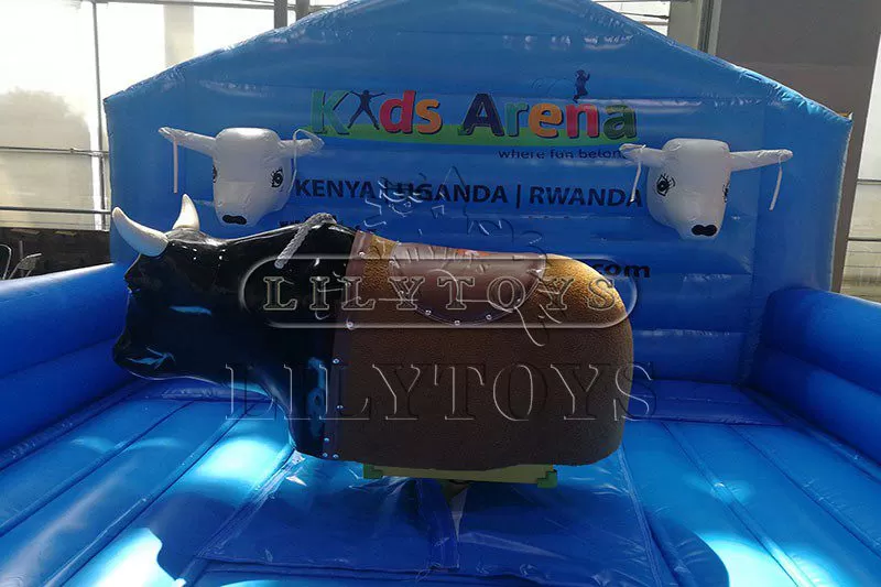 0.55mm pvc tarpaulin inflatable mechanical bull sport game crazy machine bull interactive game for commerce
