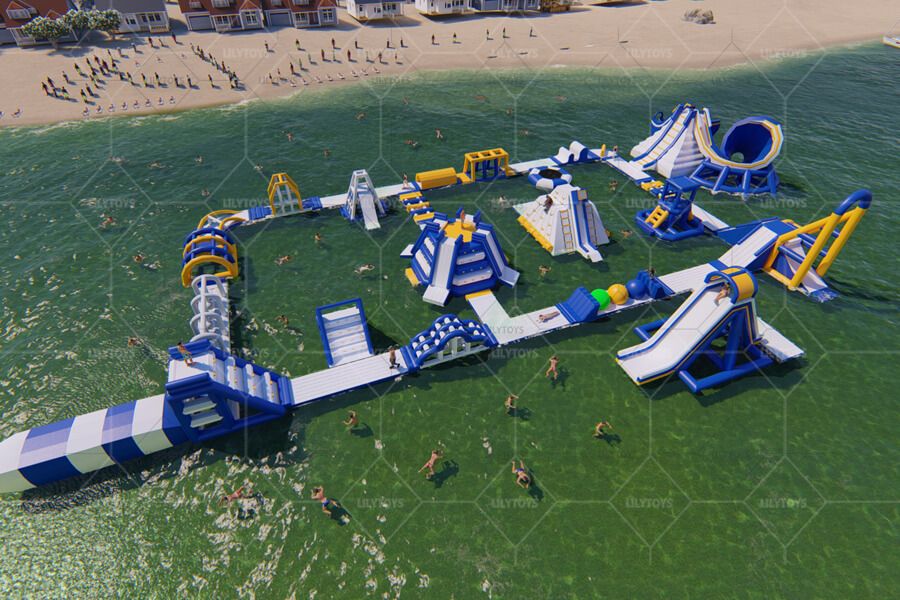 inflatable floating water park obstacle for sale