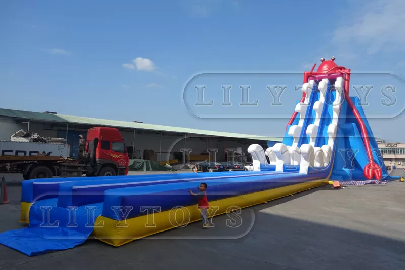 Double Lane inflatable water slide