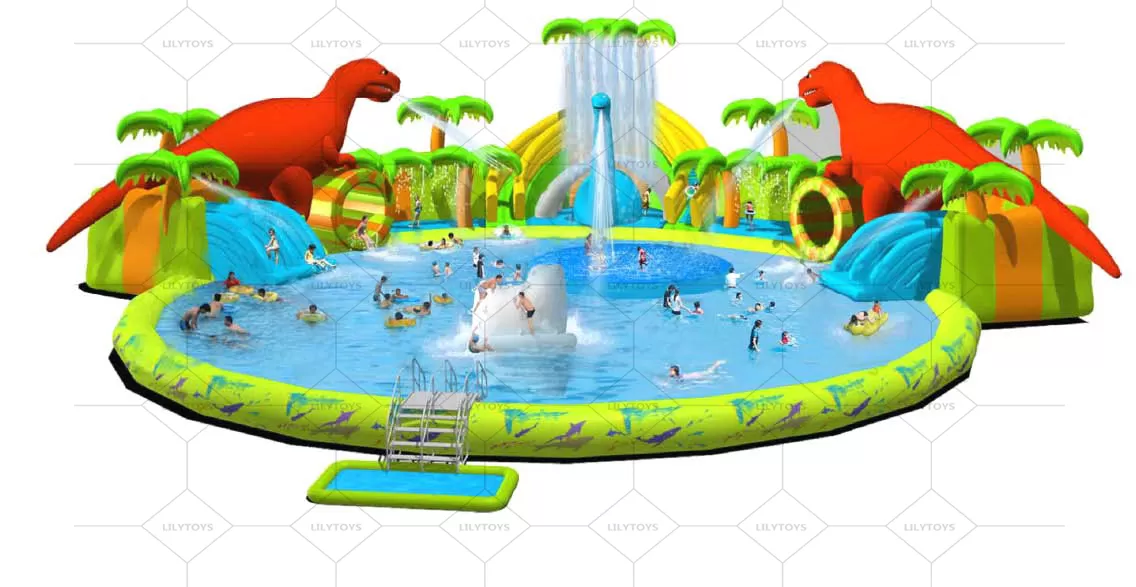 Dinosaur  inflatable water park