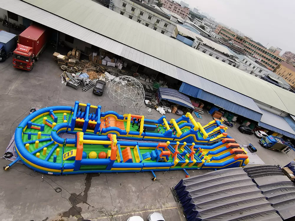 Double Lane inflatable obstacle Course