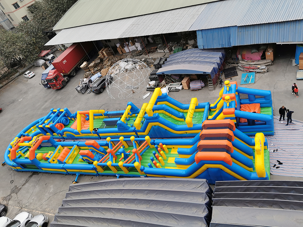 Double Lane inflatable obstacle Course
