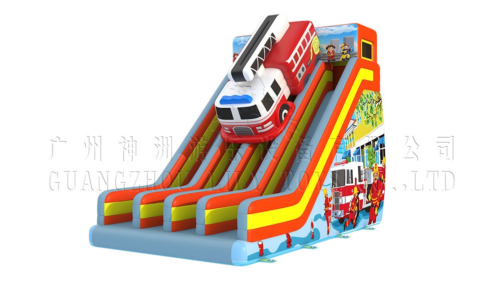 fireman inflatable big slide