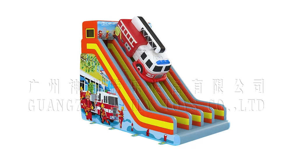 fireman inflatable big slide