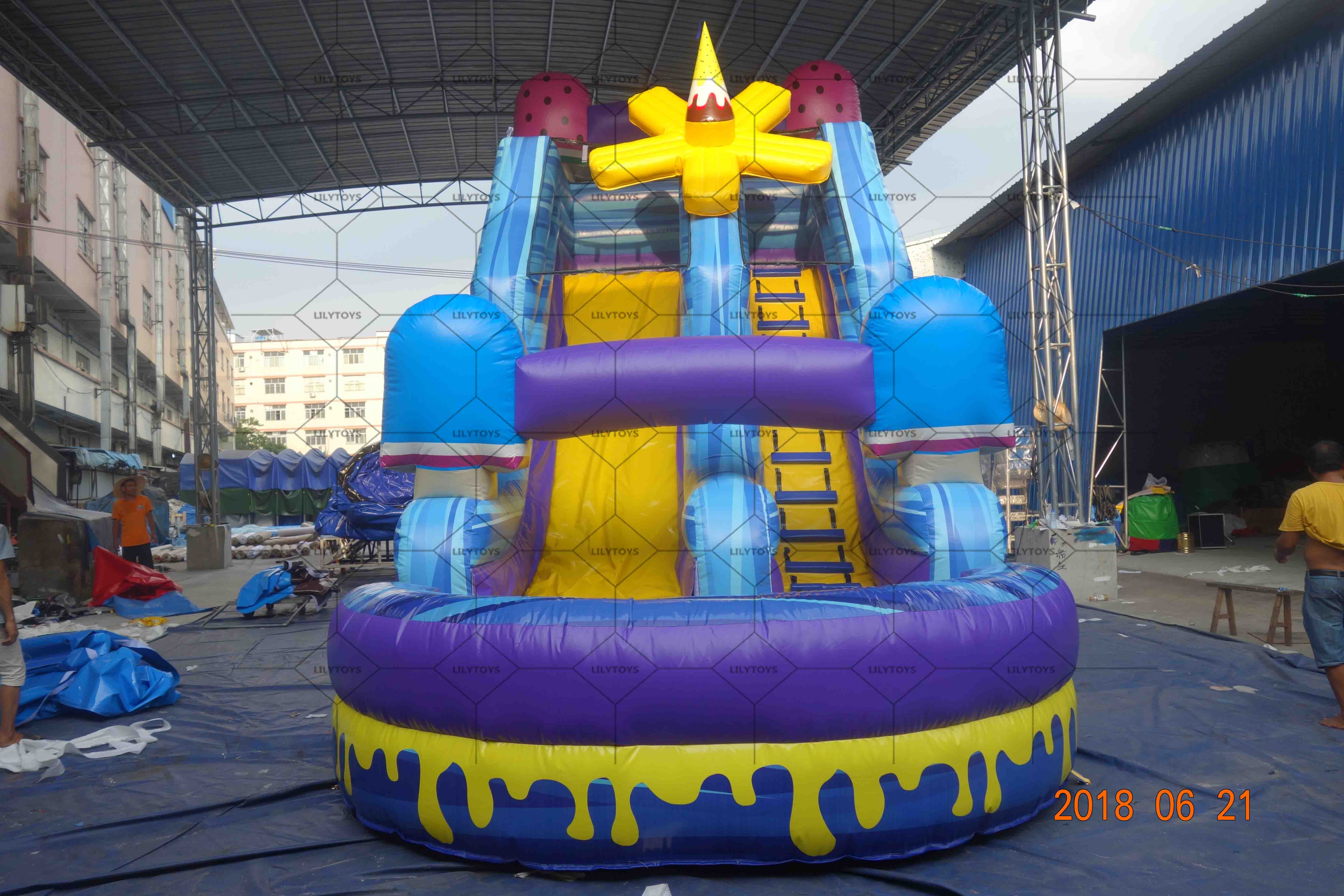 Ice Cream Inflatable Water Slide