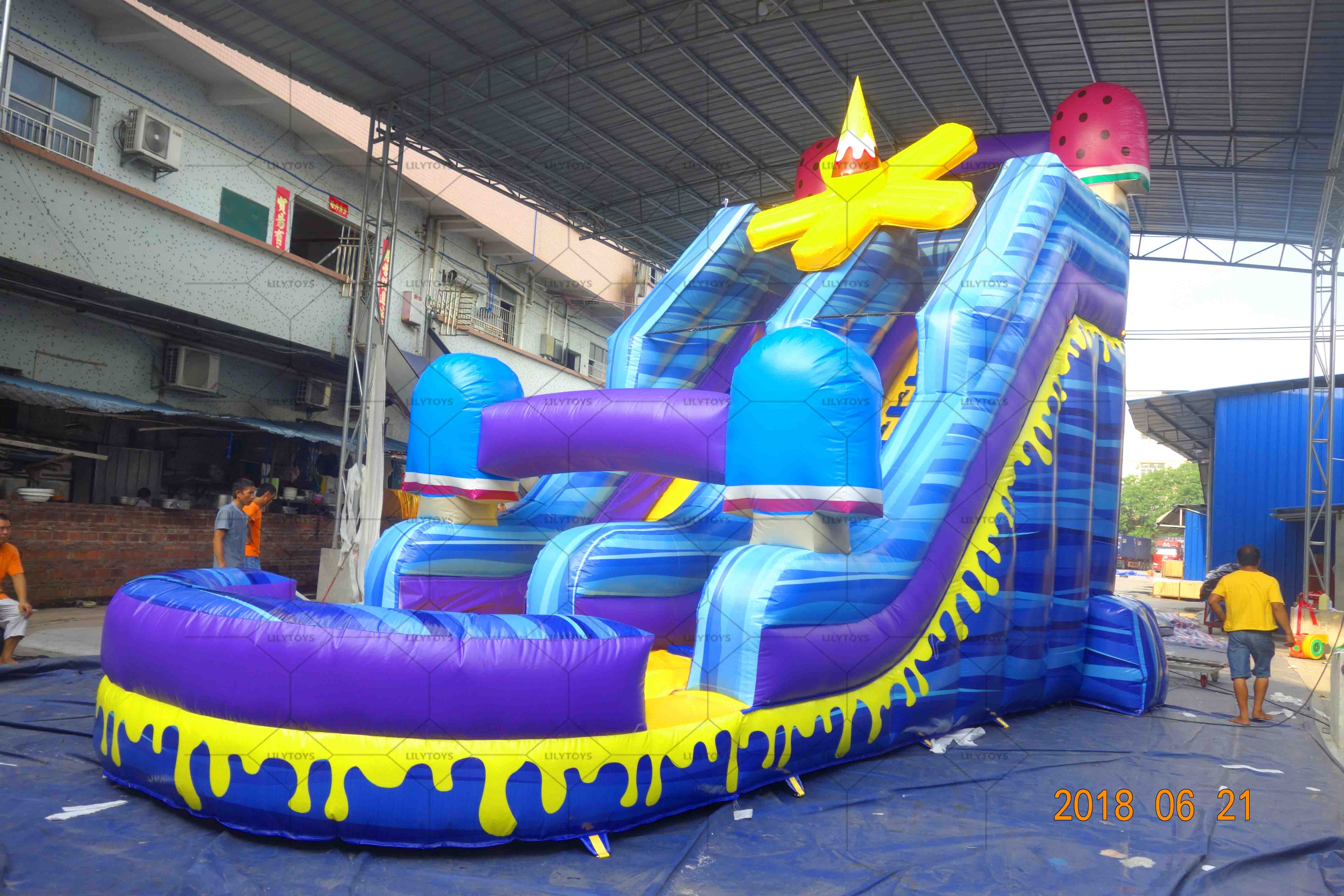 Ice Cream Inflatable Water Slide