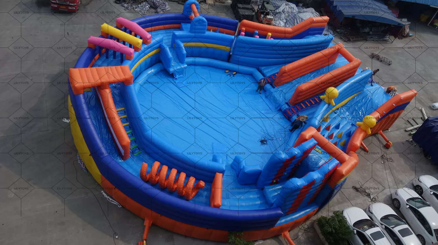 New water obstacle inflatable park