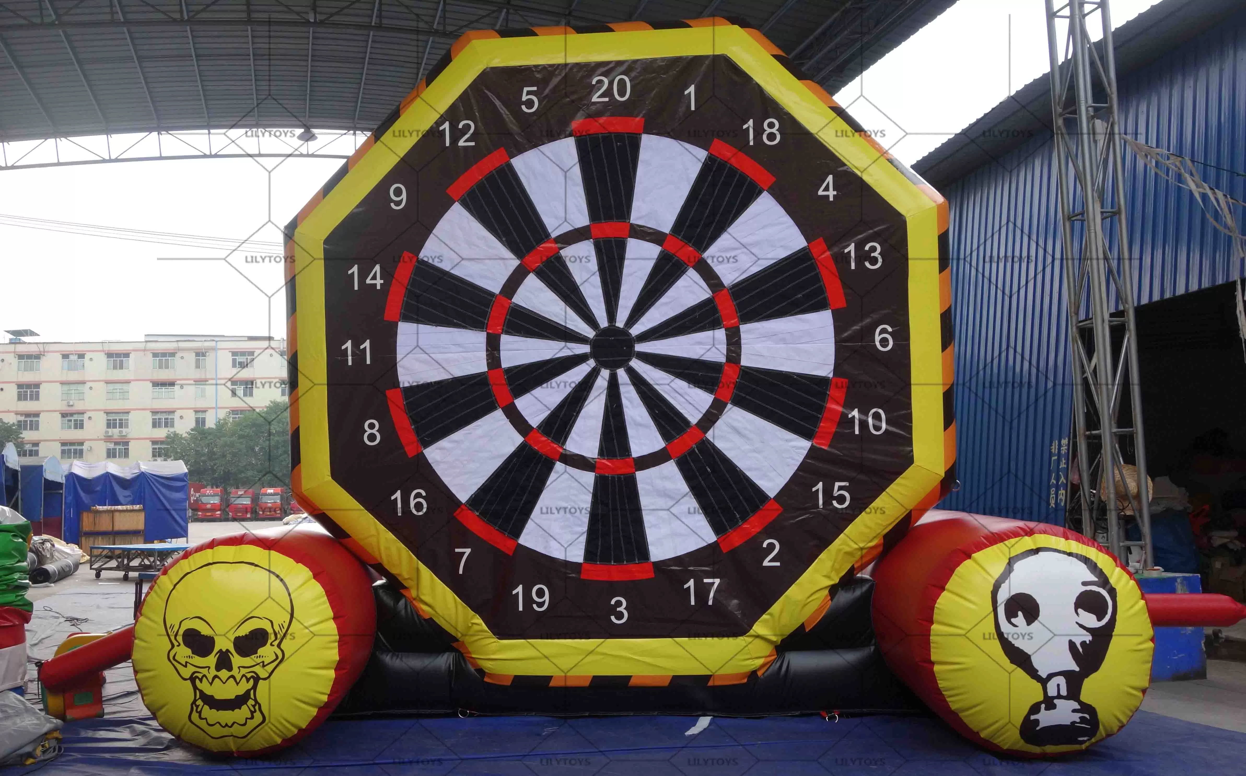 inflatable football darts