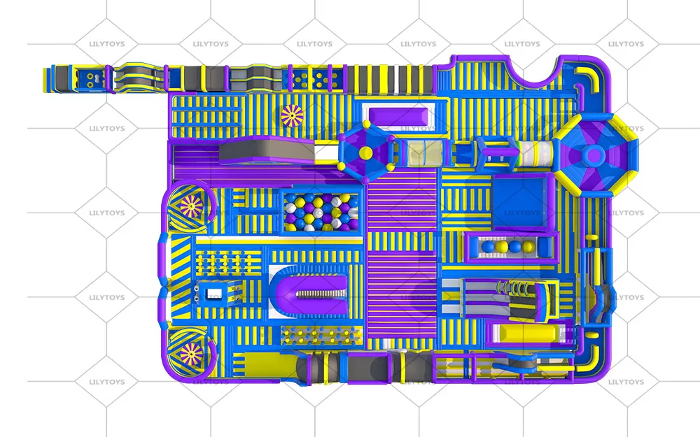 giant indoor park inflatable trampoline park
