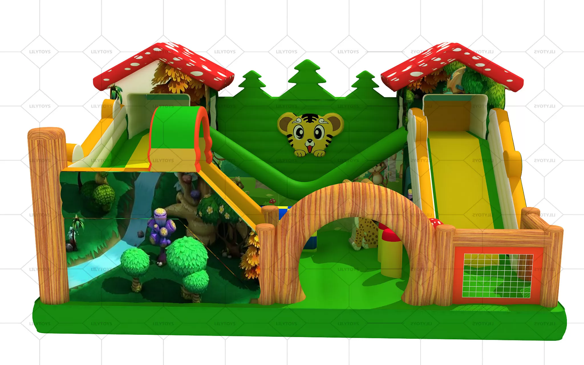 forest inflatable playground