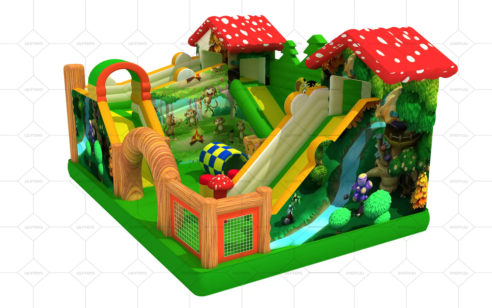 forest inflatable playground