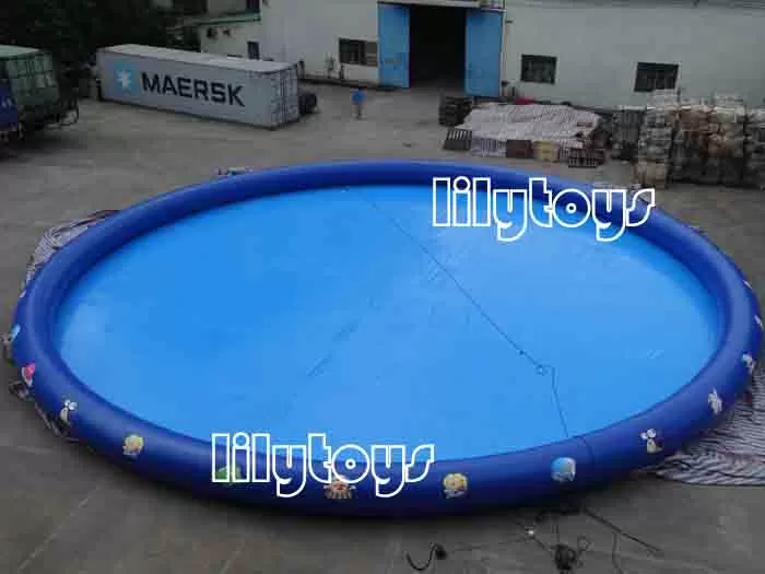 big inflatable round pool