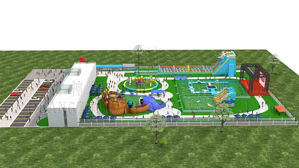 8000 square meter  the water park design