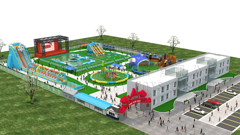 8000 square meter  the water park design