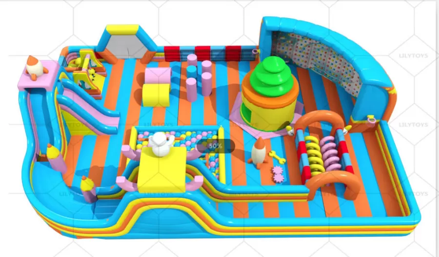 colorful indoor trampoline bounce sport park for kids