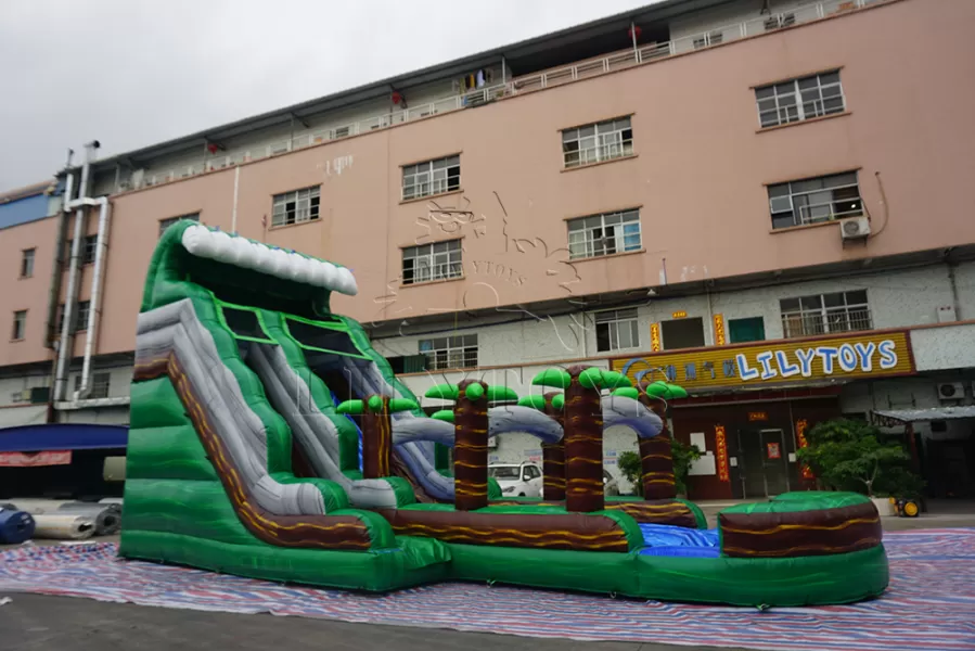 inflatable wet slide 30ft