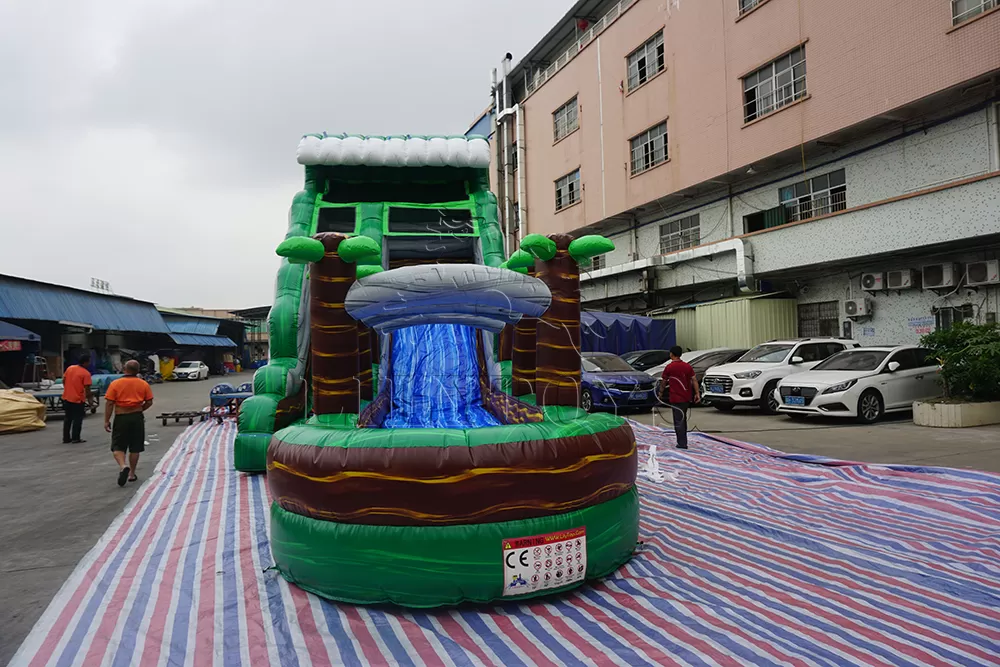 inflatable wet slide 30ft