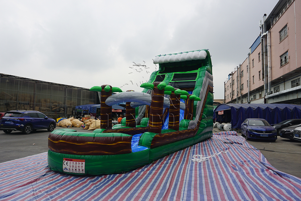 inflatable wet slide 30ft
