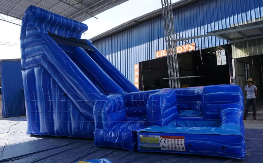 hot sale wave inflatable water slide