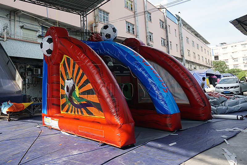 inflatable soccer challenge