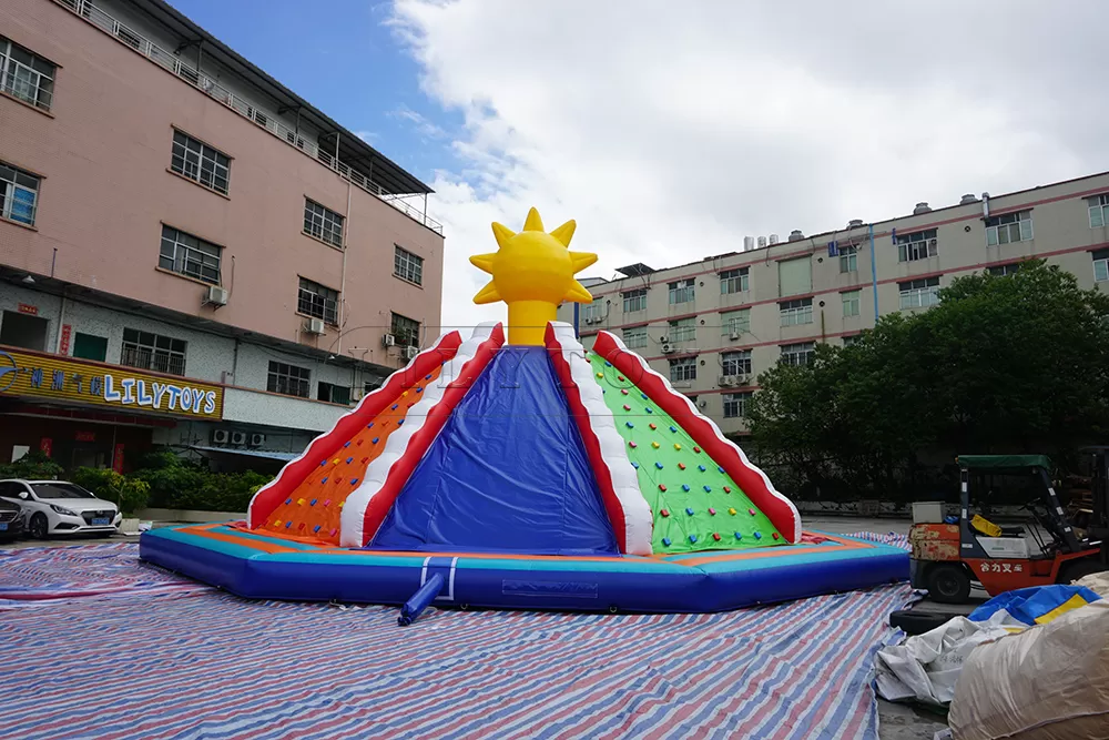 giant inflatable climbing wall