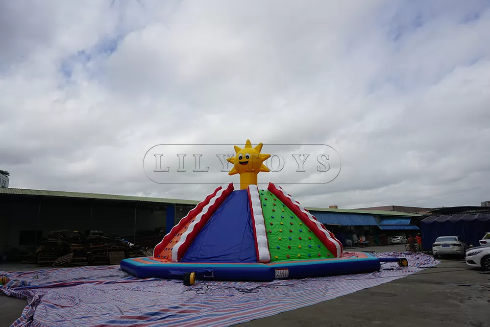 giant inflatable climbing wall