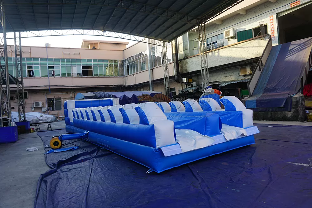 customized wave bungee run for two person