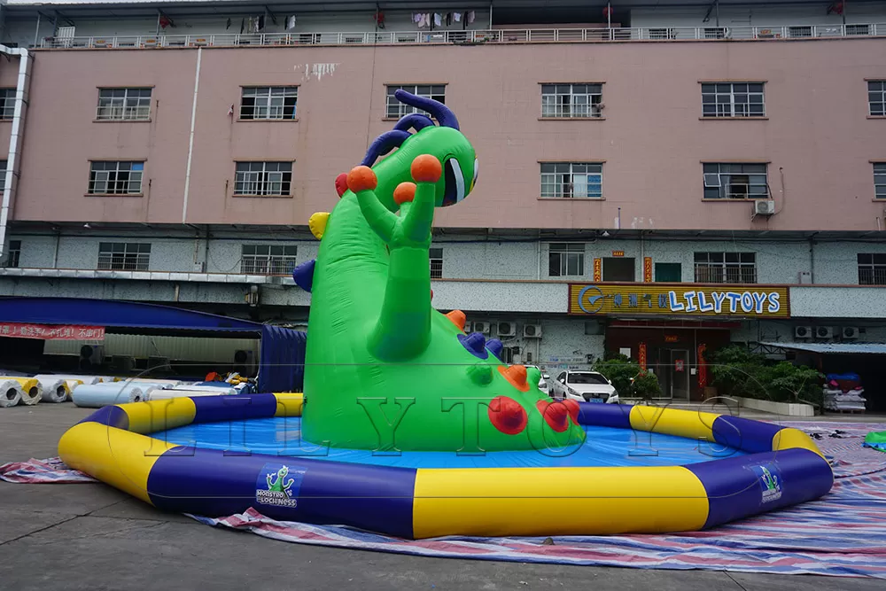 monster climbing inflatable water park