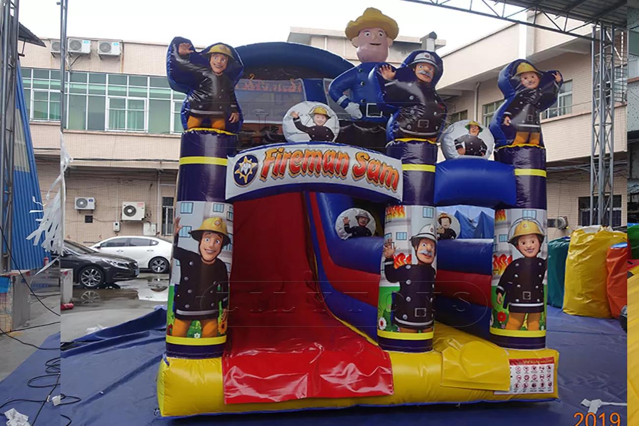 inflatable fireman slide for sale
